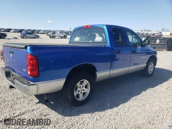 2007 Dodge 1500 SLT with VIN 1D7HA18P47J555955, listed as a Copart auction lot 53294975 with 118,101 mi miles and Salvage Title. Bid and sale history available at carsss.com. Image 3.