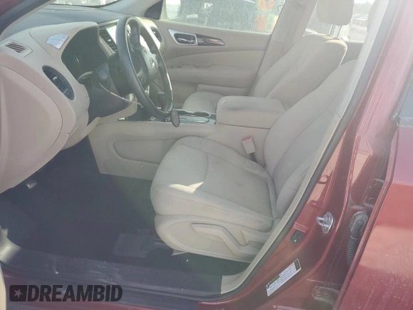 2017 Nissan Pathfinder SL z VIN 5N1DR2MN1HC621309, wystawiony jako Copart lot #84551034 z przebiegiem 97 811 mil mil oraz Szkoda całkowita • Salvage title. Historia ofert i sprzedaży dostępna na DreamBid. Obrazek 7.
