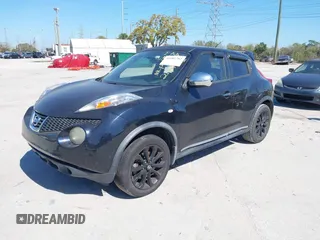 2013 Nissan Juke SV with VIN JN8AF5MV2DT211294, listed as a IAAI auction lot 41681782 with 154,566 mi miles. Bid and sale history available at carsss.com. Image 2.