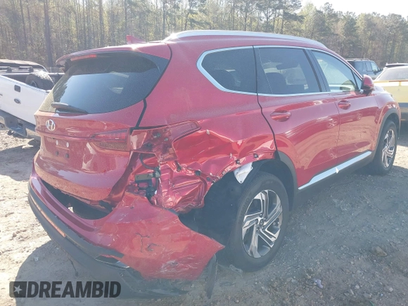 2022 Hyundai Santa Fe SEL with VIN 5NMS24AJ8NH415477, listed as a IAAI auction lot 41877486 with 20,553 mi miles and . Bid and sale history available at DreamBid. Image 4.