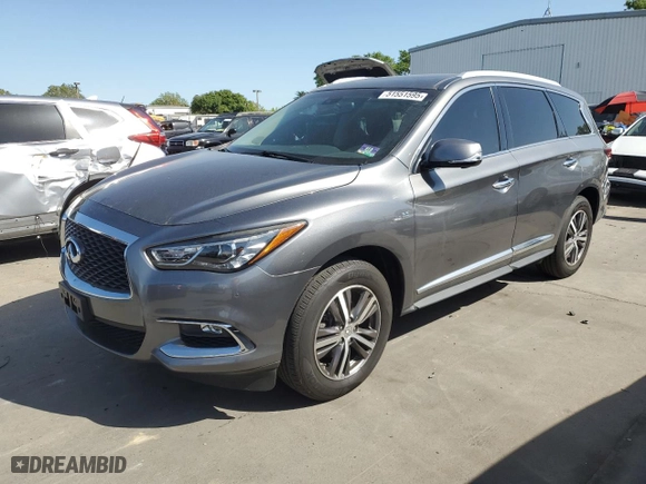2017 Infiniti QX60 with VIN 5N1DL0MM5HC516978, listed as a Copart auction lot 51551595 with 93,190 mi miles and Clean Title. Bid and sale history available at carsss.com. Image 1.