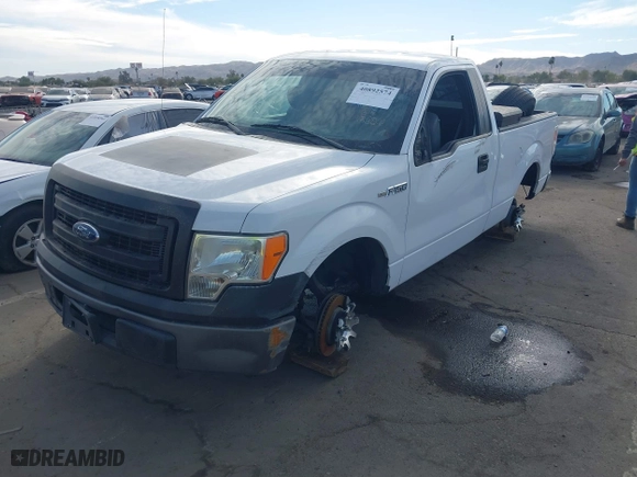 2014 Ford F-150 XL with VIN 1FTMF1CM3EKG36797, listed as a IAAI auction lot 40892574 with 136,417 mi miles. Bid and sale history available at carsss.com. Image 16.