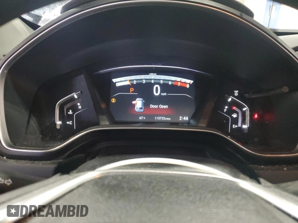 2018 Honda CR-V EX with VIN 7FARW2H50JE016773, listed as a Copart auction lot 55245515 with 115,733 mi miles and Salvage Title. Bid and sale history available at DreamBid. Image 9.