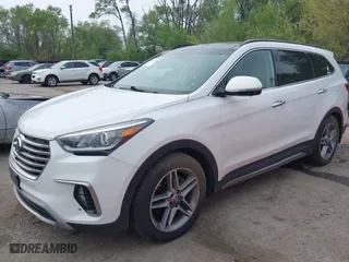 2017 Hyundai Santa Fe Limited Ultimate with VIN KM8SRDHF8HU208593, listed as a IAAI auction lot 42081150 with 129,112 mi miles. Bid and sale history available at carsss.com. Image 2.