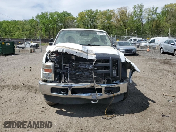 2010 Ford F-250 XL with VIN 1FTNF2B51AEA11666, listed as a Copart auction lot 53383055 with 79,920 mi miles and Salvage title. Bid and sale history available at DreamBid. Image 5.