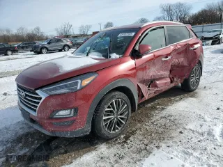 2021 Hyundai Tucson Limited with VIN KM8J3CAL1MU357462, listed as a Copart auction lot 45102205 with 20,171 mi miles and Salvage Title. Bid and sale history available at carsss.com. Image 1.