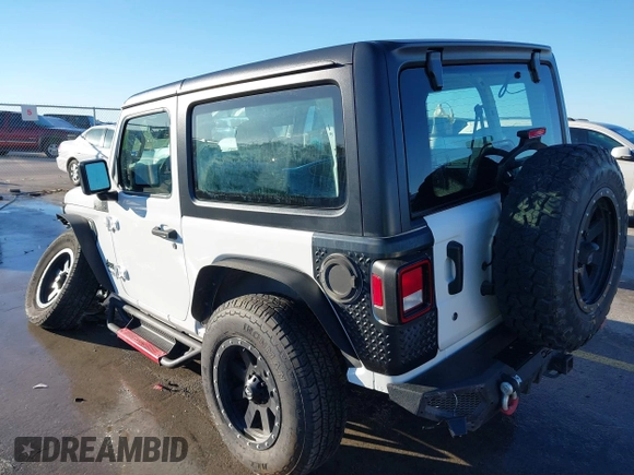 2021 Jeep Wrangler Sport S with VIN 1C4GJXAN2MW663880, listed as a IAAI auction lot 41059915 with 83,867 mi miles and . Bid and sale history available at DreamBid. Image 3.