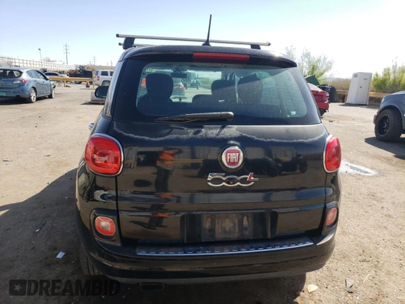 2014 FIAT 500L Easy with VIN ZFBCFABH7EZ020501, listed as a Copart auction lot 52253455 with 144,196 mi miles and Salvage Title. Bid and sale history available at carsss.com. Image 6.