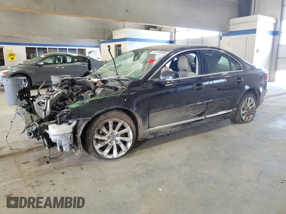 2015 Volvo S80 T5 Drive-E with VIN YV140MAK9F1186370, listed as a Copart auction lot 51205955 with 0 mi miles and Salvage Title. Bid and sale history available at carsss.com. Image 1.
