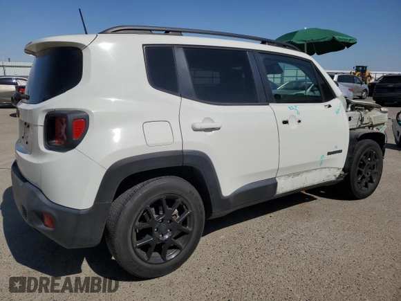 2020 Jeep Renegade Latitude with VIN ZACNJABB9LPL09209, listed as a Copart auction lot 58385545 with 69,459 mi miles and Salvage title. Bid and sale history available at DreamBid. Image 3.