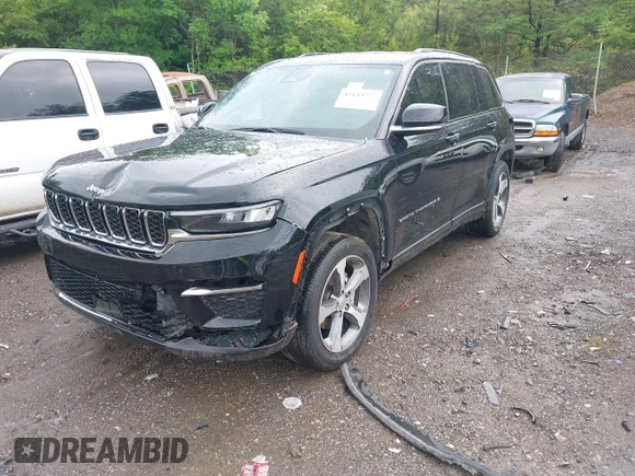 2023 Jeep Grand Cherokee Limited with VIN 1C4RJGBG1PC523186, listed as a IAAI auction lot 42143777 with 42,877 mi miles and . Bid and sale history available at DreamBid. Image 17.