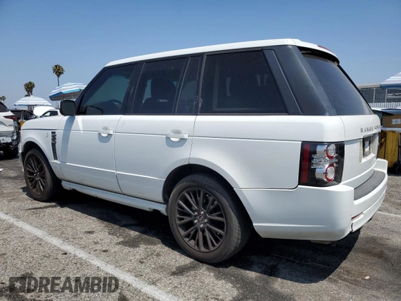 2012 Land Rover Range Rover SC Autobiography with VIN SALMP1E48CA384650, listed as a Copart auction lot 63293455 with 152,666 mi miles and Salvage title. Bid and sale history available at DreamBid. Image 2.