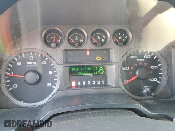 2008 Ford Super Duty F-250 SRW XL with VIN 1FTNX20518EA74678, listed as a Copart auction lot 50978195 with 190,786 mi miles and Clean Title. Bid and sale history available at carsss.com. Image 9.