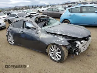 2010 Lexus IS 250 with VIN JTHBF5C23A5111274, listed as a Copart auction lot 43613325 with Not Provided miles and Non Repairable. Bid and sale history available at carsss.com. Image 4.