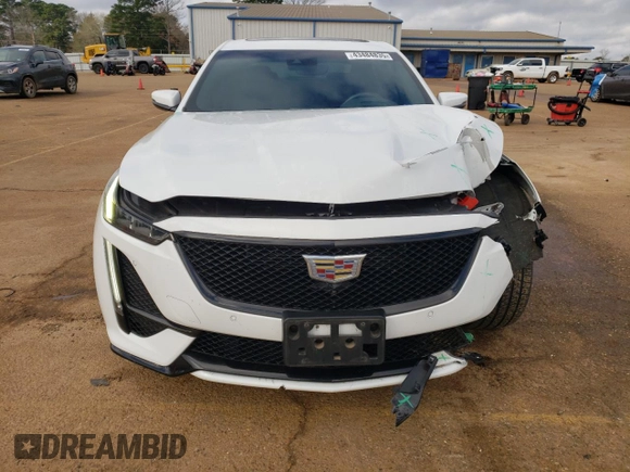 2020 Cadillac CT5 V-Series with VIN 1G6DR5RWXL0134419, listed as a Copart auction lot 43484835 with 51,734 mi miles and Salvage Title. Bid and sale history available at carsss.com. Image 5.