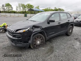 2016 Jeep Cherokee Sport with VIN 1C4PJLAB1GW136898, listed as a Copart auction lot 51580045 with 205,411 mi miles and Salvage Title. Bid and sale history available at carsss.com. Image 1.