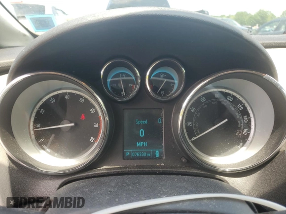 2013 Buick Verano with VIN 1G4PP5SK9D4133856, listed as a Copart auction lot 62121035 with 76,338 mi miles and Salvage title. Bid and sale history available at DreamBid. Image 9.
