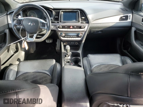 2018 Hyundai Sonata SEL with VIN 5NPE34AF9JH709134, listed as a Copart auction lot 51082495 with 124,905 mi miles and Salvage Title. Bid and sale history available at DreamBid. Image 8.