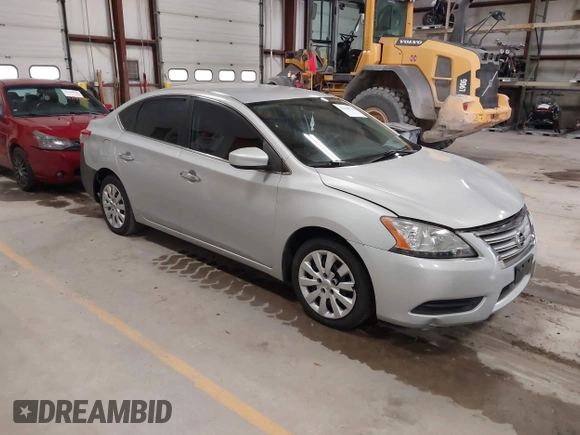 2013 Nissan Sentra SV with VIN 1N4AB7AP8DN903126, listed as a IAAI auction lot 42084316 with 165,179 mi miles. Bid and sale history available at carsss.com. Image 1.