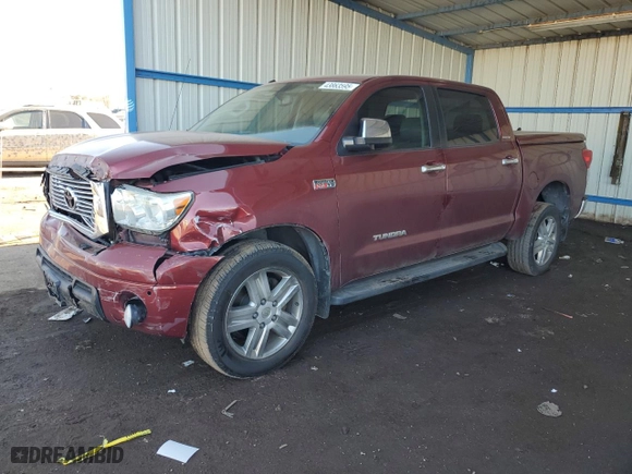 2010 Toyota Tundra 4WD Truck LTD with VIN 5TFHW5F18AX120670, listed as a Copart auction lot 43863595 with 164,973 mi miles and Salvage Title. Bid and sale history available at carsss.com. Image 1.