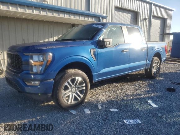 2023 Ford F-150 XL with VIN 1FTEW1EP4PKE26482, listed as a Copart auction lot 74898634 with 0 mi miles and Salvage Title. Bid and sale history available at carsss.com. Image 1.