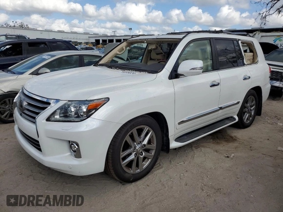 2015 Lexus LX 570 with VIN JTJHY7AX7F4169804, listed as a Copart auction lot 79885024 with 55,392 mi miles and Salvage Title. Bid and sale history available at DreamBid. Image 1.