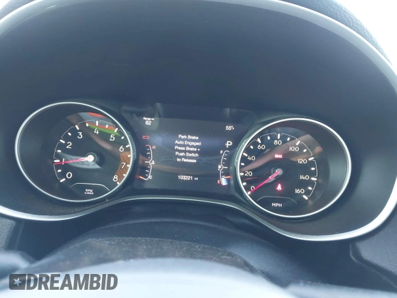 2018 Jeep Compass Altitude with VIN 3C4NJDBB5JT442950, listed as a IAAI auction lot 41989701 with 103,221 mi miles and . Bid and sale history available at carsss.com. Image 7.