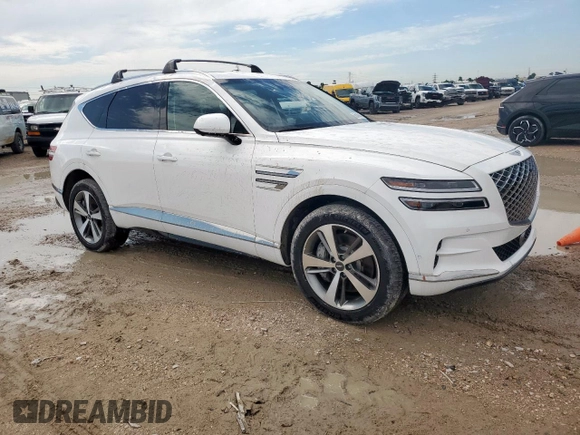 2024 Genesis GV80 z VIN KMUHBDSB6RU169123, wystawiony jako Copart lot #58249745 z przebiegiem 15 mil mil oraz Szkoda całkowita • Salvage title. Historia ofert i sprzedaży dostępna na DreamBid. Obrazek 4.