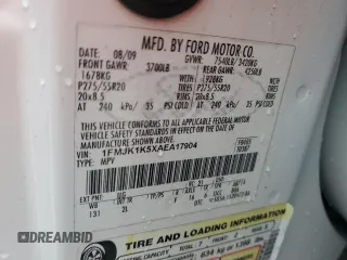 2010 Ford Expedition Max Limited with VIN 1FMJK1K5XAEA17904, listed as a Copart auction lot 79290004 with 188,729 mi miles and Salvage Title. Bid and sale history available at DreamBid. Image 13.