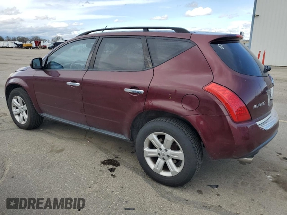 2007 Nissan Murano S with VIN JN8AZ08W27W636286, listed as a Copart auction lot 50974875 with 201,807 mi miles and Salvage Title. Bid and sale history available at carsss.com. Image 2.