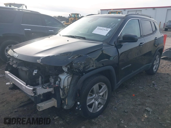 2022 Jeep Compass Latitude with VIN 3C4NJCBB3NT225221, listed as a IAAI auction lot 41092539 with 54,086 mi miles and . Bid and sale history available at carsss.com. Image 18.