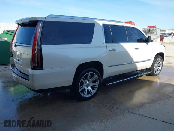 2015 Cadillac Escalade ESV Premium z VIN 1GYS4TKJ9FR700022, wystawiony jako IAAI lot #41748188 z przebiegiem 166 416 mil mil oraz . Historia ofert i sprzedaży dostępna na DreamBid. Obrazek 4.