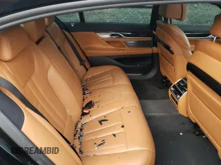 2019 BMW 7 Series 740i xDrive with VIN WBA7E4C51KGV71020, listed as a Copart auction lot 60761103 with 0 mi miles. Bid and sale history available at carsss.com. Image 10.