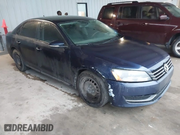 2012 Volkswagen Passat S w/Appearance with VIN 1VWAP7A36CC084875, listed as a IAAI auction lot 42088548 with 191,002 mi miles. Bid and sale history available at carsss.com. Image 1.