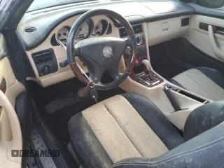 2001 Mercedes-Benz SLK-Class with VIN WDBKK65F51F217396, listed as a Copart auction lot 74339214 with 56,281 mi miles and Salvage Title. Bid and sale history available at carsss.com. Image 8.