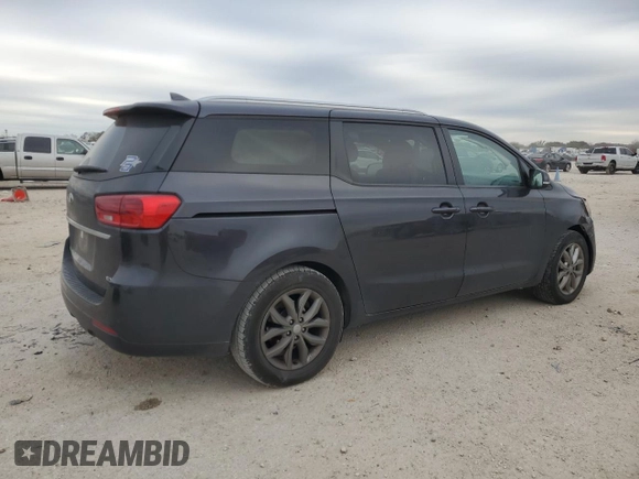 2021 Kia Sedona EX with VIN KNDMB5C19M6661901, listed as a Copart auction lot 88771905 with 93,987 mi miles and Salvage Title. Bid and sale history available at carsss.com. Image 3.