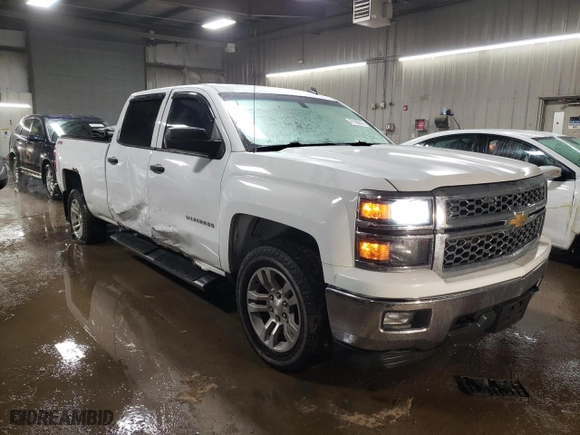 2014 Chevrolet Silverado 1500 LT with VIN 3GCUKREH6EG351089, listed as a Copart auction lot 47180615 with 163,131 mi miles and Salvage Title. Bid and sale history available at carsss.com. Image 4.