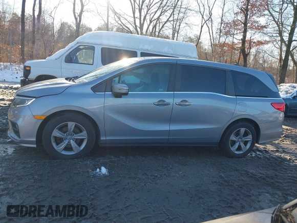 2019 Honda Odyssey EX with VIN 5FNRL6H50KB074265, listed as a IAAI auction lot 40964685 with 74,719 mi miles and . Bid and sale history available at DreamBid. Image 14.