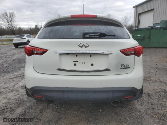 2012 Infiniti FX35 with VIN JN8AS1MW7CM156363, listed as a Copart auction lot 81950334 with NaN miles and Salvage Title. Bid and sale history available at carsss.com. Image 6.