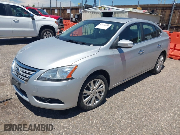2014 Nissan Sentra SV with VIN 3N1AB7AP4EY214198, listed as a IAAI auction lot 42654447 with 96,073 mi miles and . Bid and sale history available at DreamBid. Image 2.
