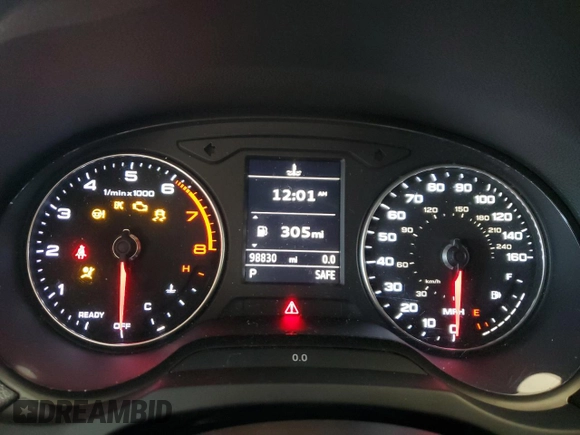 2017 Audi A3 Sedan Premium Plus with VIN WAUJ8GFF6H1020788, listed as a Copart auction lot 68016533 with 98,830 mi miles. Bid and sale history available at carsss.com. Image 9.