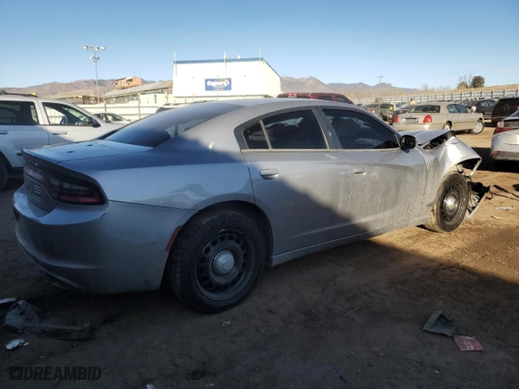 2016 Dodge Charger Police with VIN 2C3CDXKT6GH165644, listed as a Copart auction lot 43661975 with 89,549 mi miles and Salvage Title. Bid and sale history available at carsss.com. Image 3.