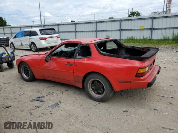 1984 Porsche 944 z VIN WP0AA0945EN454696, wystawiony jako Copart lot #61697004 z przebiegiem 66 607 mil mil oraz Czysty tytuł • Clean title. Historia ofert i sprzedaży dostępna na DreamBid. Obrazek 2.
