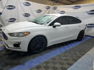 2019 Ford Fusion SE with VIN 3FA6P0HD9KR160433, listed as a Copart auction lot 52127725 with 160,025 mi miles and Clean Title. Bid and sale history available at carsss.com. Image 1.