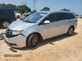 2014 Honda Odyssey EX-L with VIN 5FNRL5H66EB045019, listed as a Copart auction lot 62899125 with 179,298 mi miles and Salvage title. Bid and sale history available at DreamBid. Image 1.