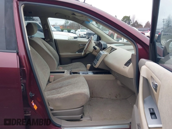 2007 Nissan Murano S with VIN JN8AZ08W37W663397, listed as a IAAI auction lot 41552454 with 236,888 mi miles and . Bid and sale history available at DreamBid. Image 5.