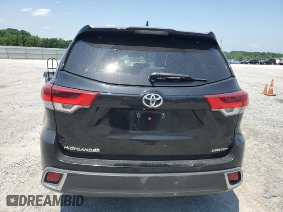 2018 Toyota Highlander Limited with VIN 5TDYZRFH6JS237407, listed as a Copart auction lot 59730215 with 137,262 mi miles and Salvage title. Bid and sale history available at DreamBid. Image 6.