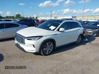 2020 Infiniti QX50 Luxe with VIN 3PCAJ5M15LF120478, listed as a IAAI auction lot 42212236 with 85,851 mi miles and . Bid and sale history available at DreamBid. Image 17.