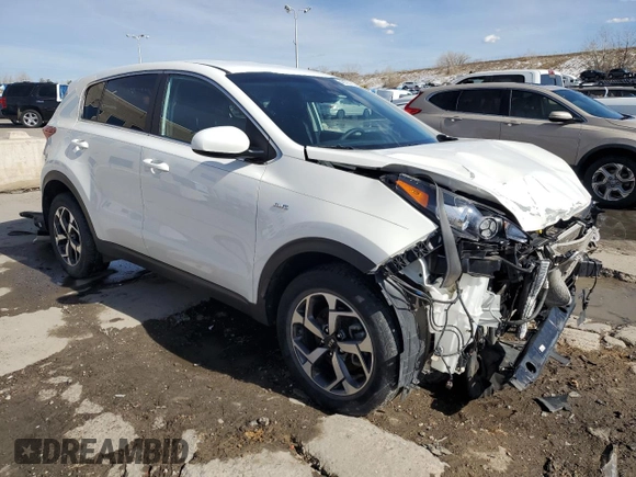 2020 Kia Sportage LX with VIN KNDPMCAC3L7641720, listed as a Copart auction lot 46165115 with 36,806 mi miles and Salvage Title. Bid and sale history available at carsss.com. Image 4.