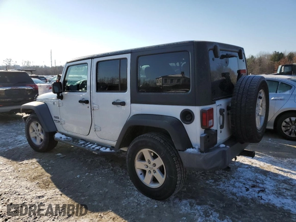 2018 Jeep Wrangler JK Unlimited Sport with VIN 1C4BJWDG8JL806555, listed as a Copart auction lot 87868855 with 57,150 mi miles and Salvage Title. Bid and sale history available at carsss.com. Image 2.